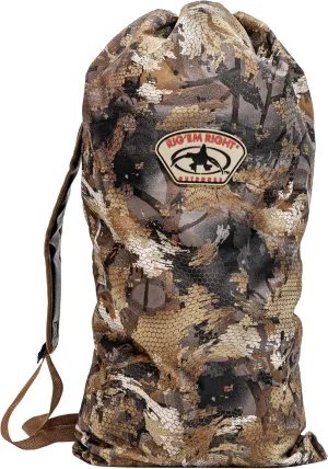 Rig'Em Right Turkey Decoy Bag, Timber, Padded Shoulder Strap, Heavy Duty 600D Shell and Durable Cinch Top