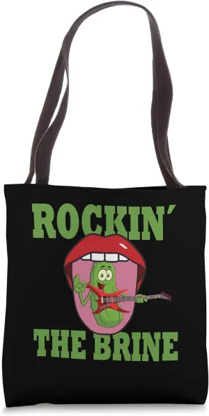 Rockin The Brine Pickle Costume Pickles Lover Tote Bag