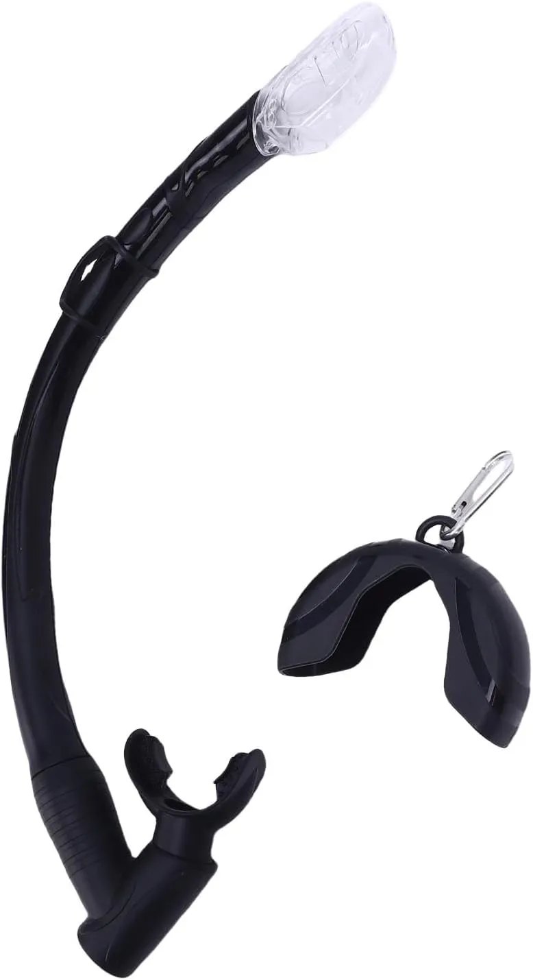 Roll Up Snorkel Wet Silicone Snorkel Tube Two in One Wetting Equipment for Training Swimming Diving Snorkeling,