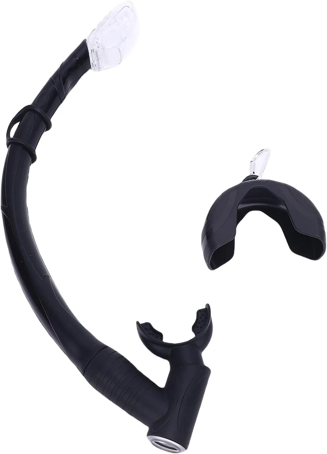 Roll Up Snorkel Wet Silicone Snorkel Tube Two in One Wetting Equipment for Training Swimming Diving Snorkeling,