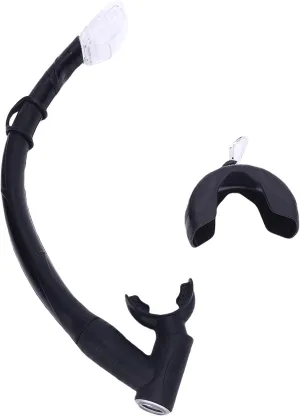 Roll Up Snorkel Wet Silicone Snorkel Tube Two in One Wetting Equipment for Training Swimming Diving Snorkeling,