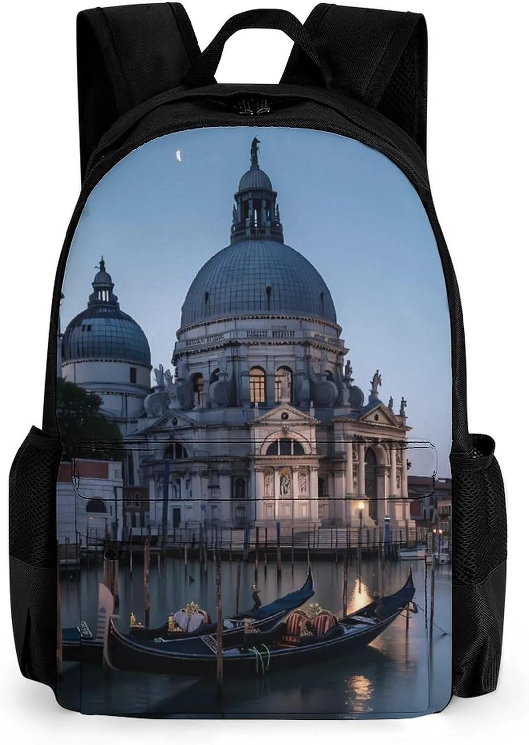 Roman Catholic Santa Maria Salute Venice Italy Travel Laptop Backpack 16 Inch Computer Bag Lightweight Work Bag Daypack for Men Women