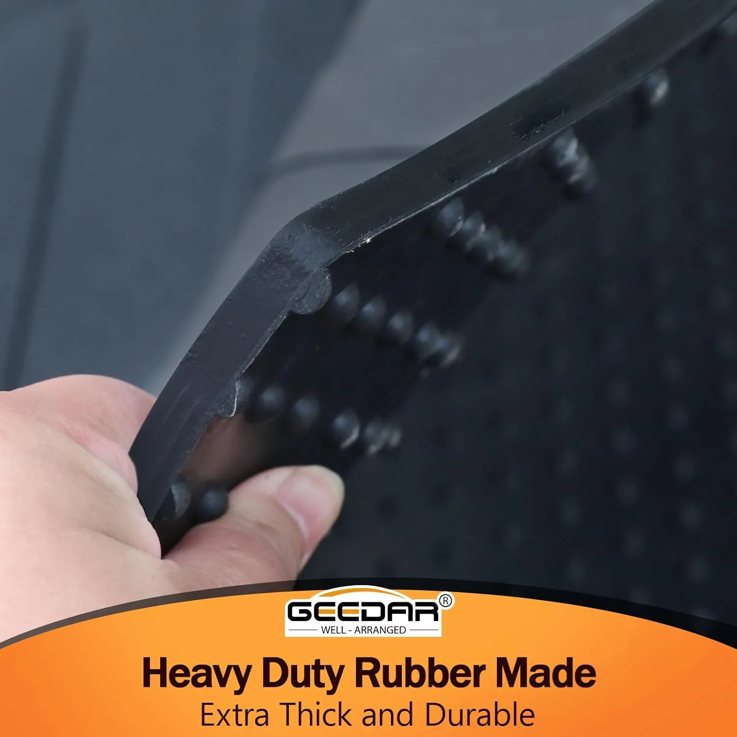 Rubber Bed Mat Compatible with 2024 2025 Toyota Tacoma 5Ft Heavy Duty Truck Bed Mat for Toyota Tacoma 5ft Truck Bed Liner, Heavy Duty Pickup Bed Accessories Cargo Mat