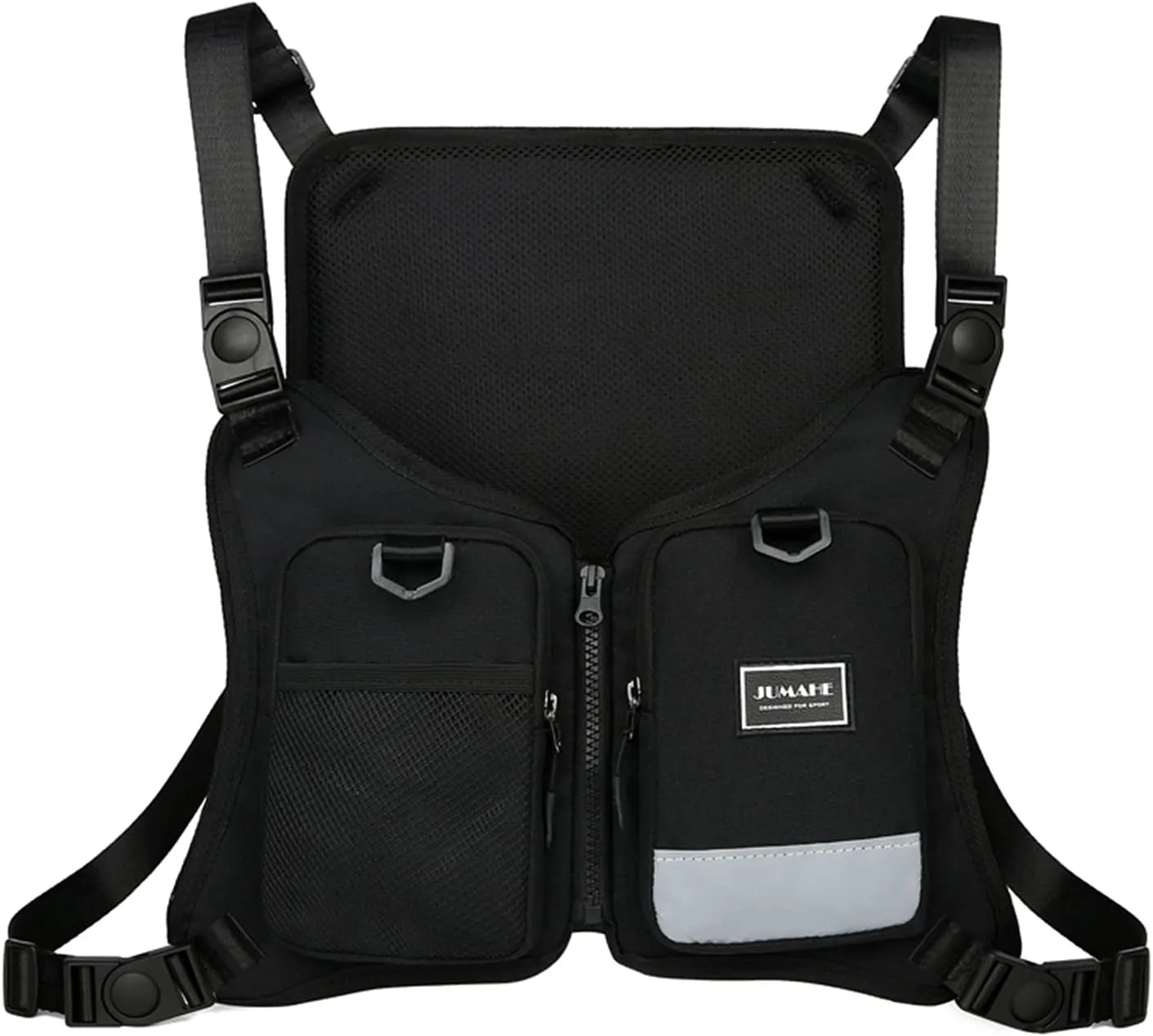 Running Backpack Vest Cell Phone and Accessories Holder Lightweight Pack for Walking Cycling (Black3)