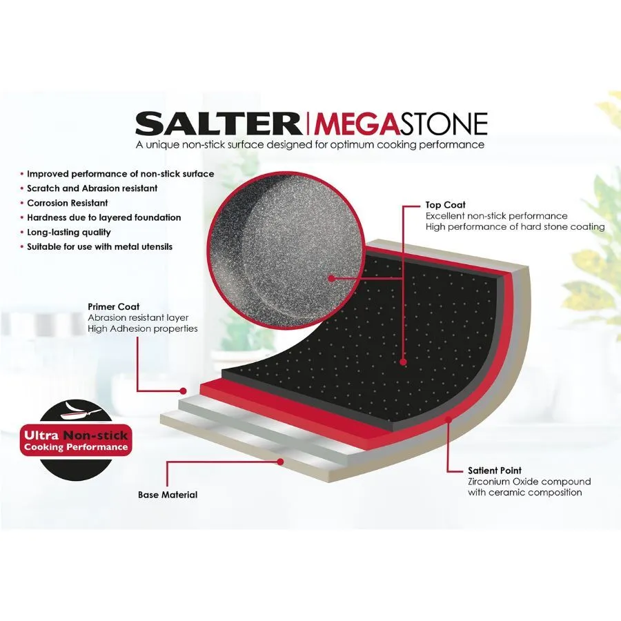 Salter Palladium Thermo Collar Griddle Pan 28cm