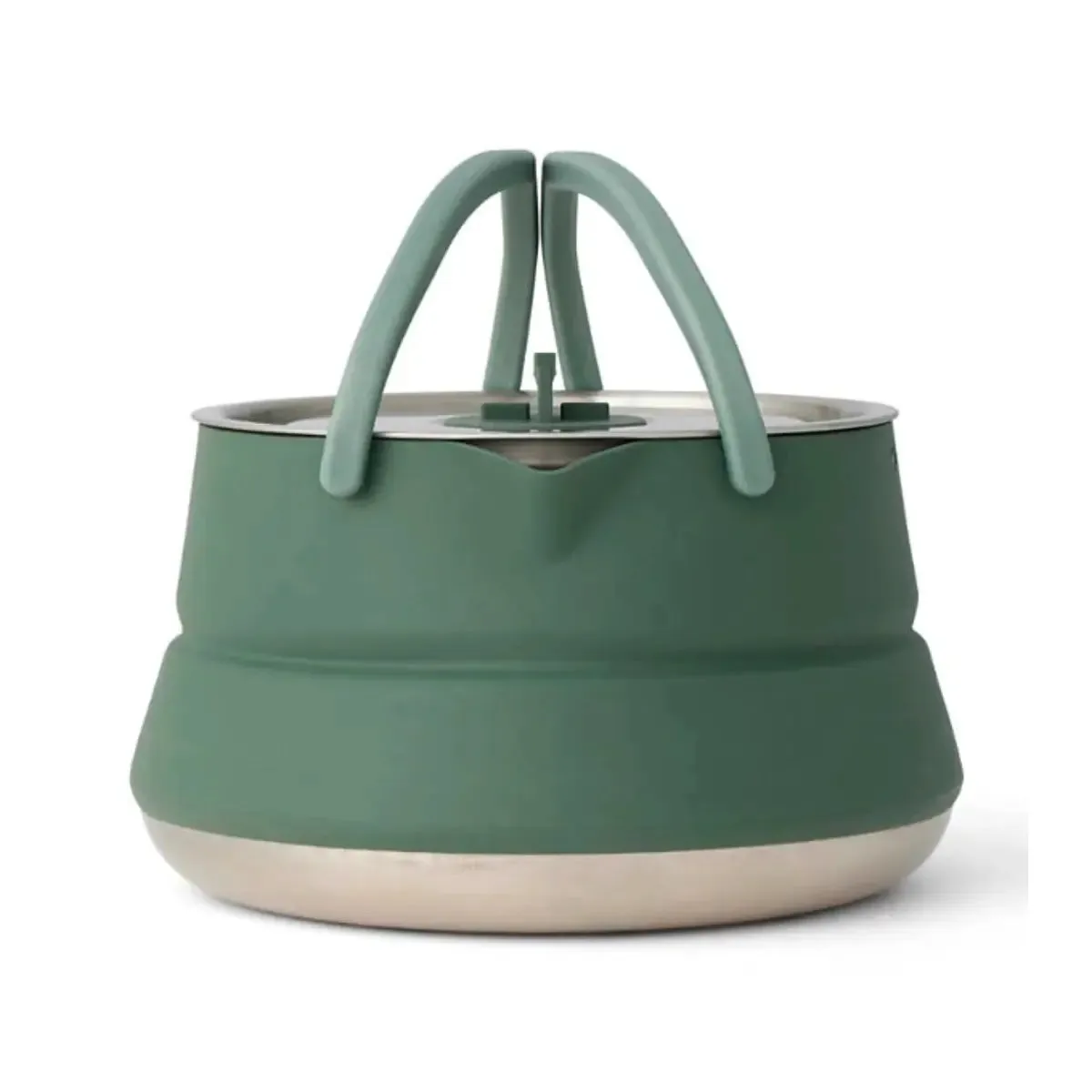 Sea To Summit Detour Stainless Steel Collapsible 1.6L Kettle Set (3 Piece) - Green