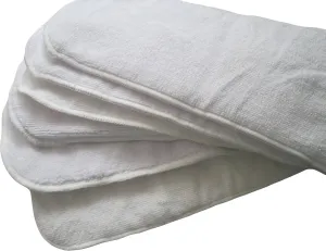 See Diapers 6 Pack 100% Microfiber Inserts for Baby Cloth Diapers Reusable 4 Layers