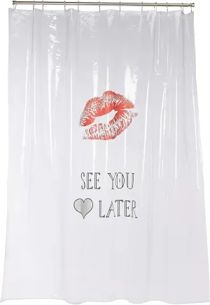 See You PVC Free 100% Peva Shower Curtain 70.9x78.7in [180x200cm]