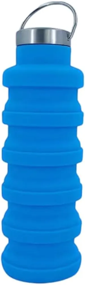 Send A Portable Food-grade Silicone Folding Cup 500ml Creative Sports Kettle Outdoor Telescopic Decompression Water Cup