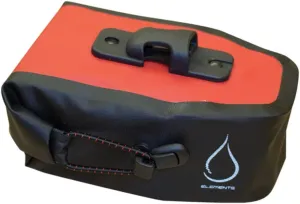 Serfas Monsoon Roll Top Waterproof Bicycle Saddle Bag - Medium (Red/Black)