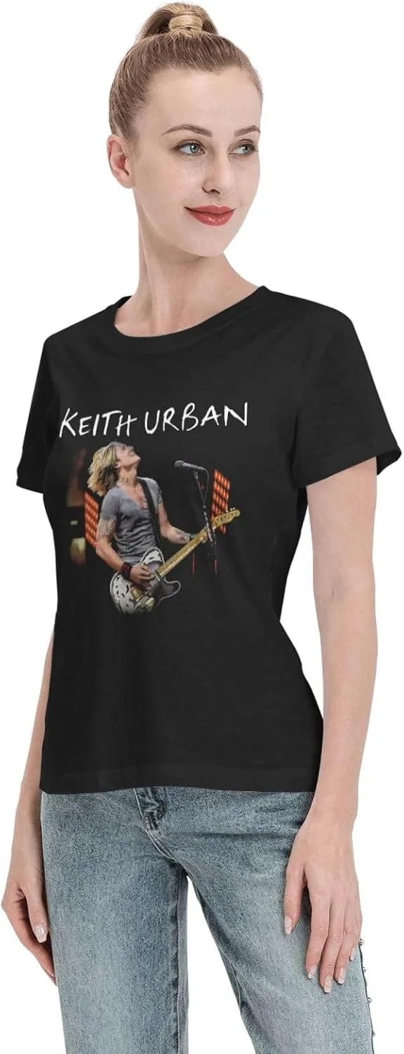 Shirt Women's Crewneck T-Shirt Summer Casual Tshirt Country Music Vintag Graphic Tee