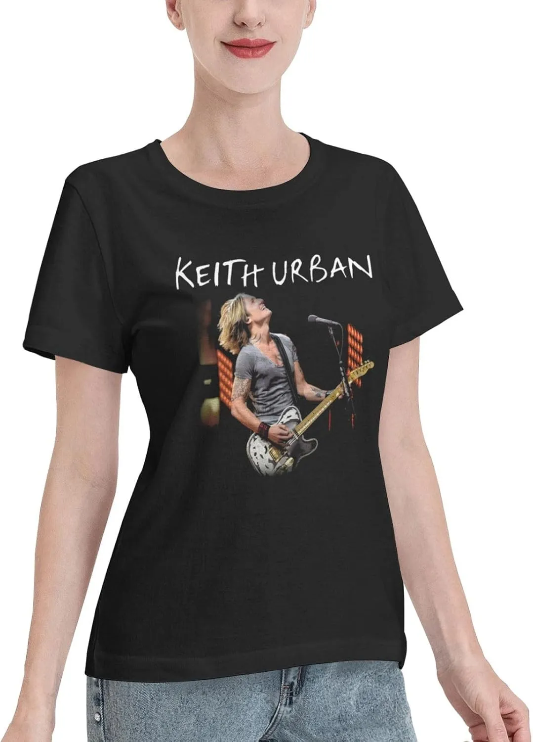 Shirt Women's Crewneck T-Shirt Summer Casual Tshirt Country Music Vintag Graphic Tee