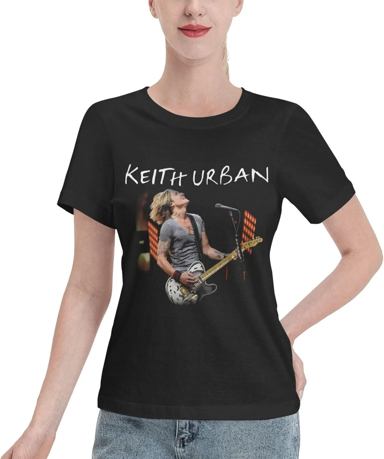 Shirt Women's Crewneck T-Shirt Summer Casual Tshirt Country Music Vintag Graphic Tee