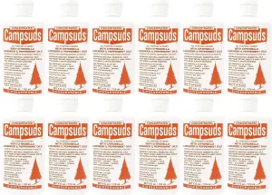Sierra Dawn Campsuds Biodegradable Soap with Insect Deterrent Citronella and mosquito repellent soap, Lavender, Peppermint Oils, (4 Ounce, 12 Bottles)