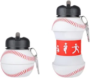 Silicone Folding Ball Bottle Outdoor Sports Kettle Home Kids Water Cup Portable with Fun Tumbler for Picnic Tumblerful Student Portable Cute