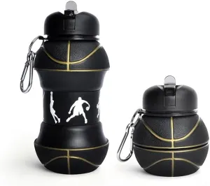 Silicone Folding Ball Bottle Outdoor Sports Kettle Home Kids Water Cup Portable with Fun Tumbler for Picnic Tumblerful Student Portable Cute