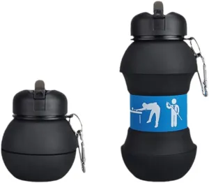 Silicone Folding Ball Bottle Outdoor Sports Kettle Home Kids Water Cup Portable with Fun Tumbler for Picnic Tumblerful Student Portable Cute