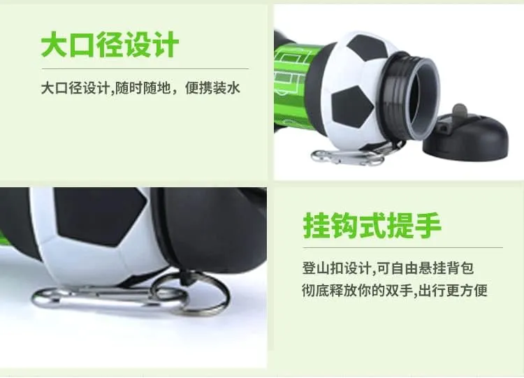 Silicone Folding Ball Bottle Outdoor Sports Kettle Home Kids Water Cup Portable with Fun Tumbler for Picnic Tumblerful Student Portable Cute