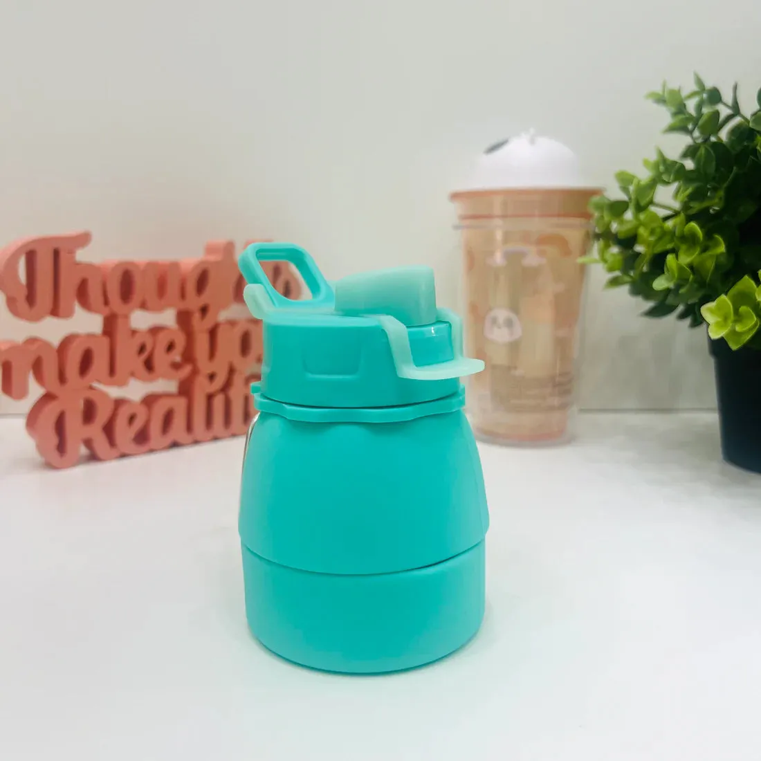 Silicone Folding Telescopic Kettle for Outdoor Sports Travel Portable Water Cups