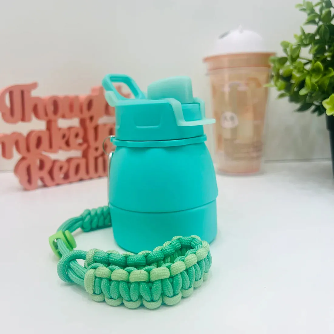 Silicone Folding Telescopic Kettle for Outdoor Sports Travel Portable Water Cups
