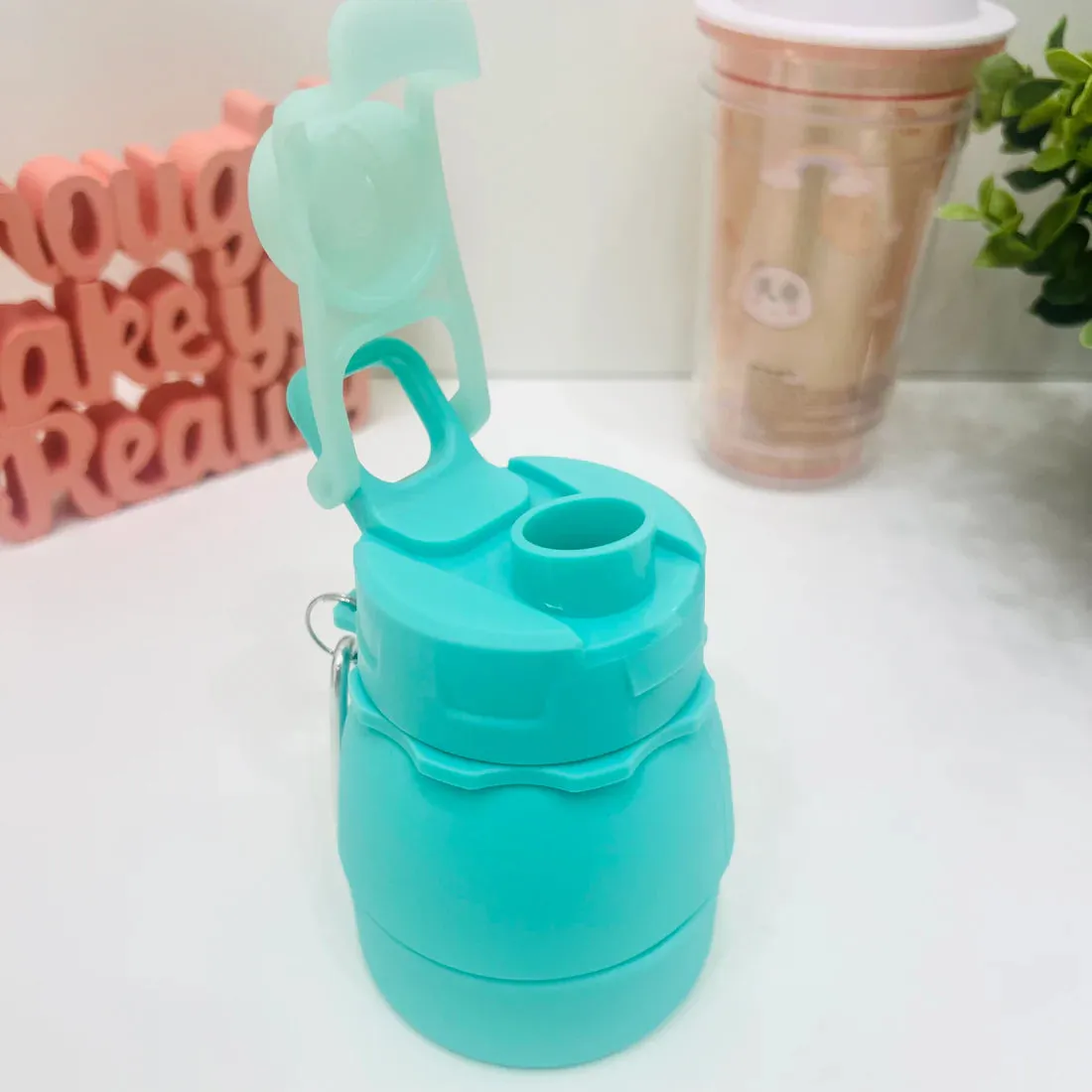 Silicone Folding Telescopic Kettle for Outdoor Sports Travel Portable Water Cups