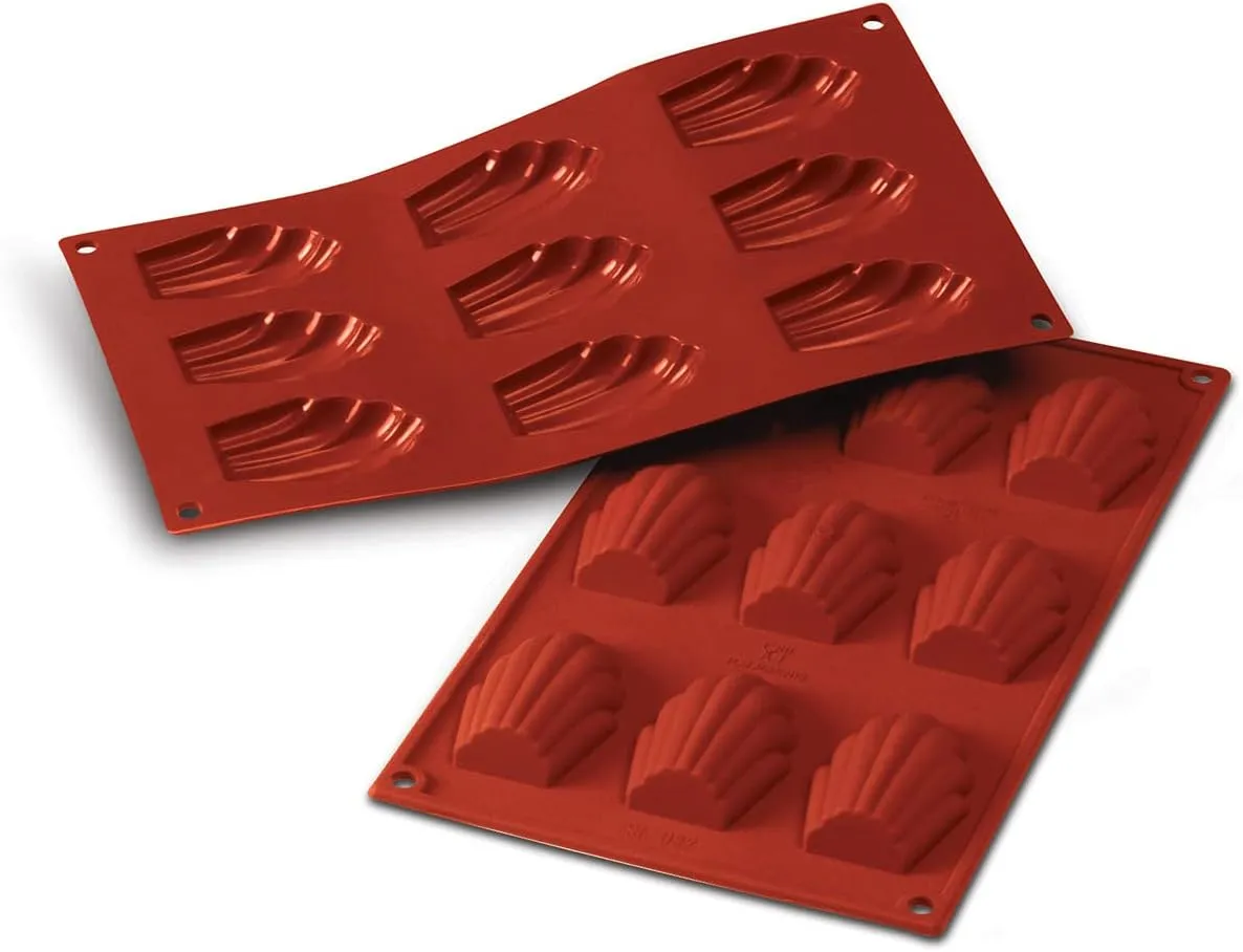 Silikomart Silicone Classic Collection 9 Count Madeleine Pan, Large