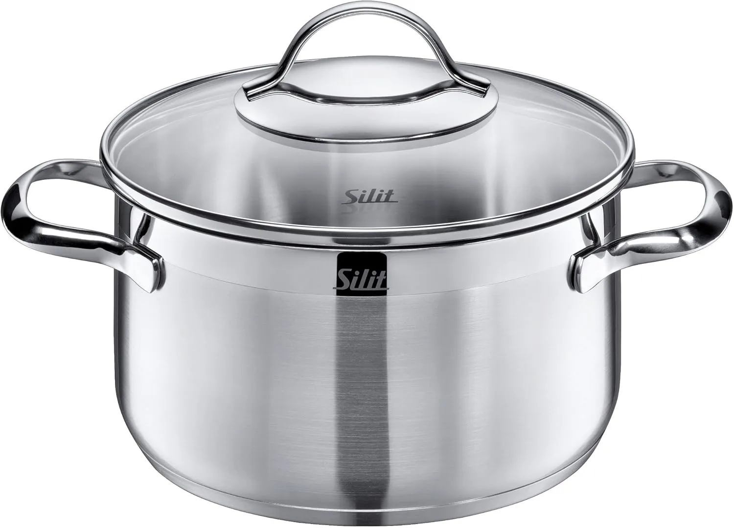 Silit High Casserole w. lid 20cm Achat, 27 x 22.5 x 16.5 cm, Silver
