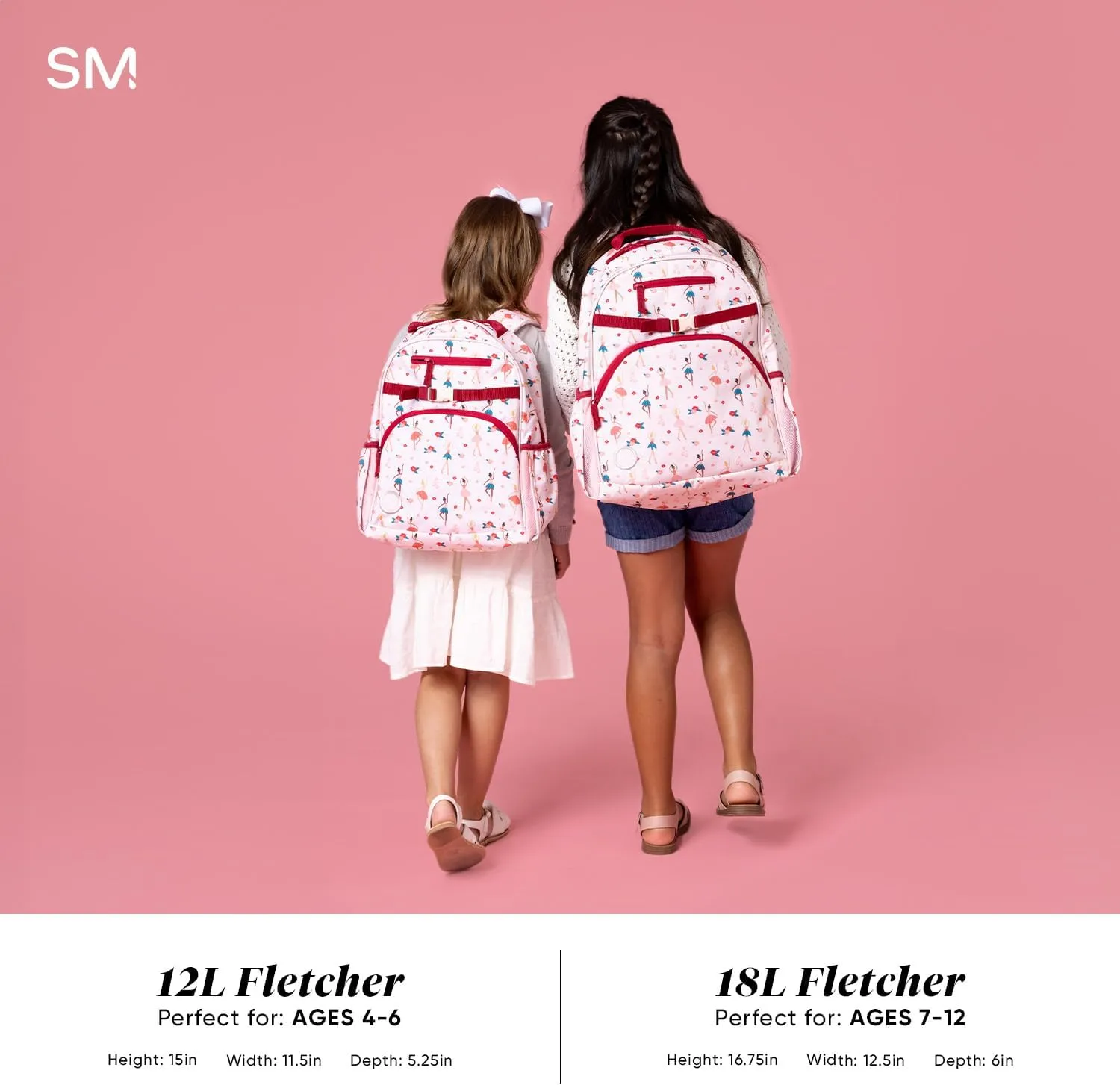 Simple Modern Medium Peppa Pig Toddler Backpack for School Girls and Boys | Kindergarten Elementary Kids Backpack | Fletcher Collection | Kids - 15" tall | Bubbles
