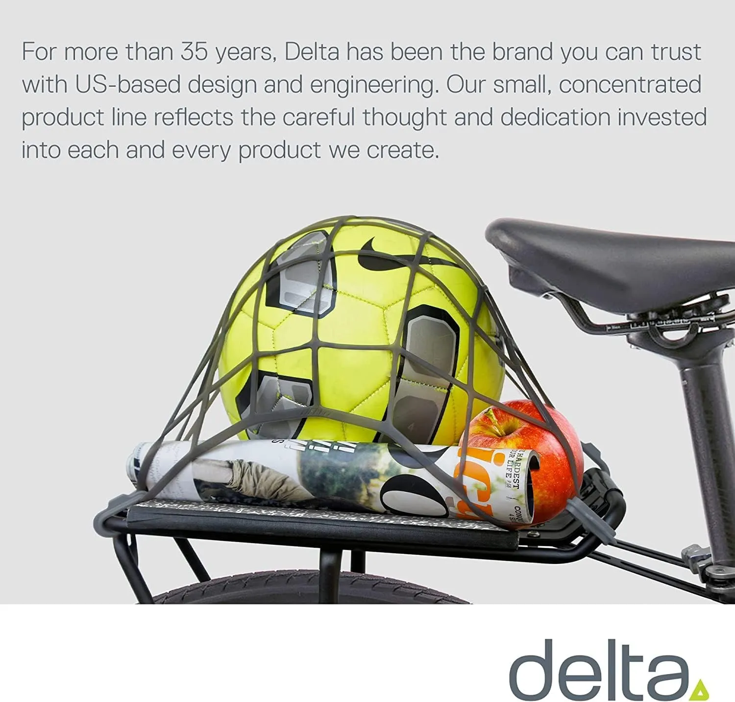 Small Cargo Net (2-Pack) by Delta Cycle - Expandable Bungee Net with Hooks Stretches 2X in Size - Bike Cargo Net Keeps Your Gear Tightly in Place for Bikes & Kayaks