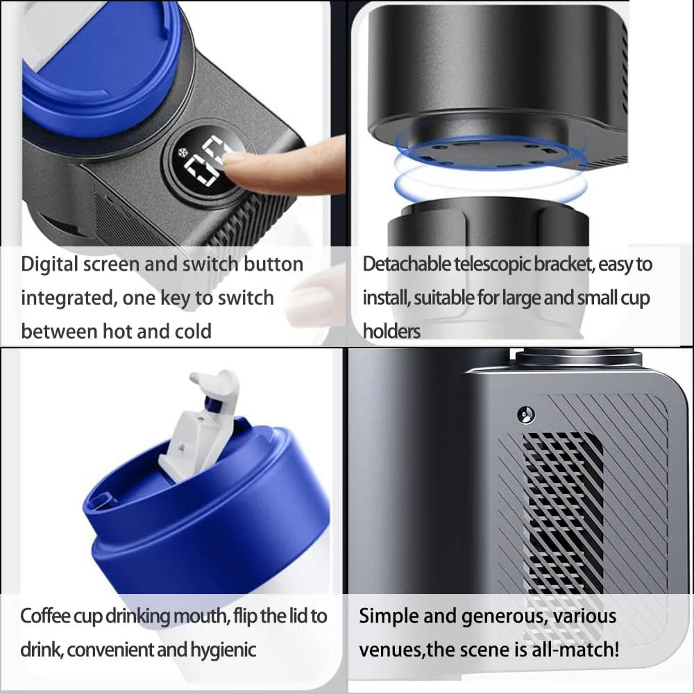 Smart Car Cup Holder with Cooling and Heating Features