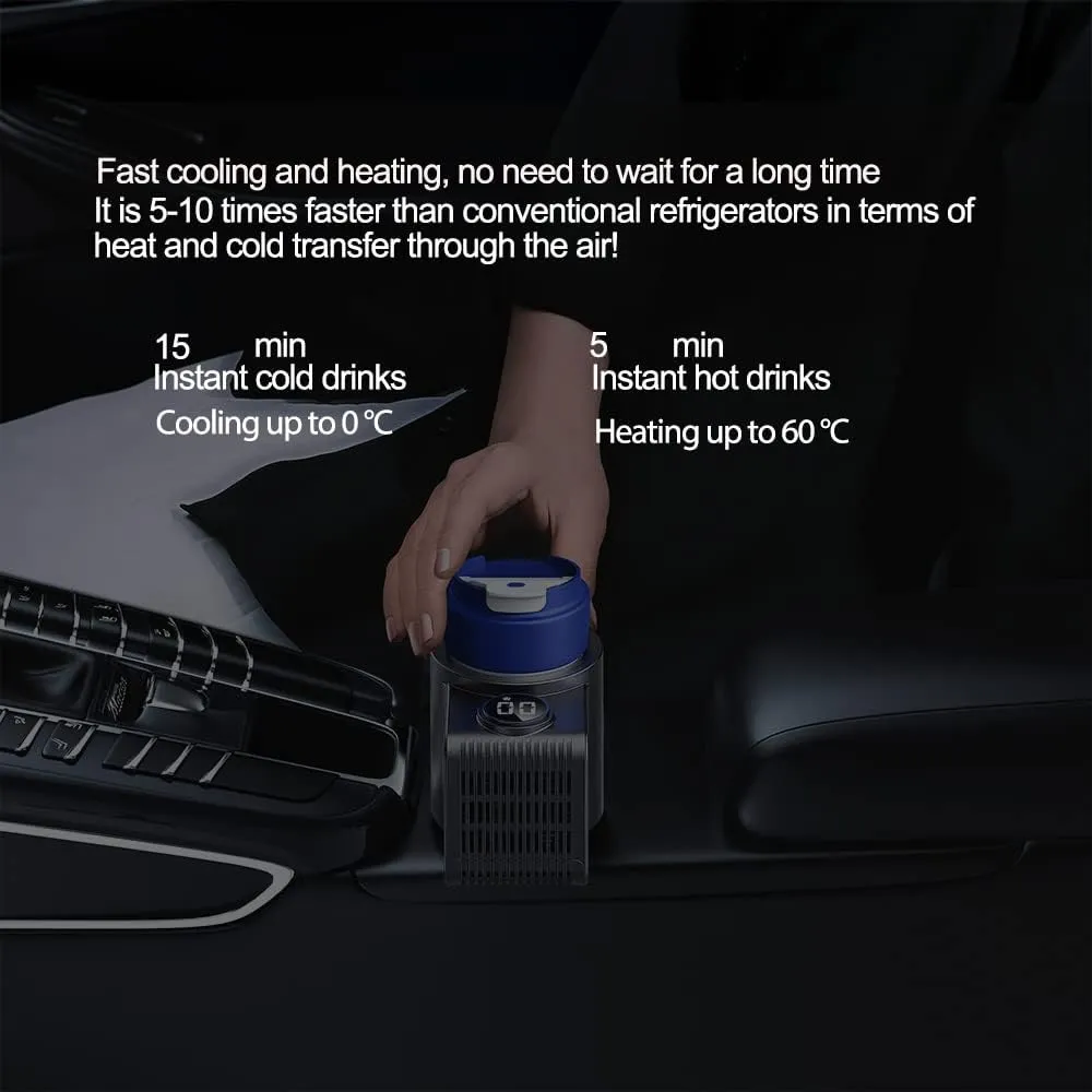 Smart Car Cup Holder with Cooling and Heating Features