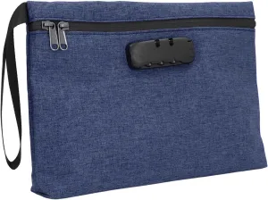 Smell Proof Bag, Lockable Activated Carbon Odor Storage Container Odor Stash Case Lockable Smell Proof Container for Travel (Navy Blue)