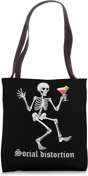 Social Distortions Skeleton Drinking Party Tote Bag