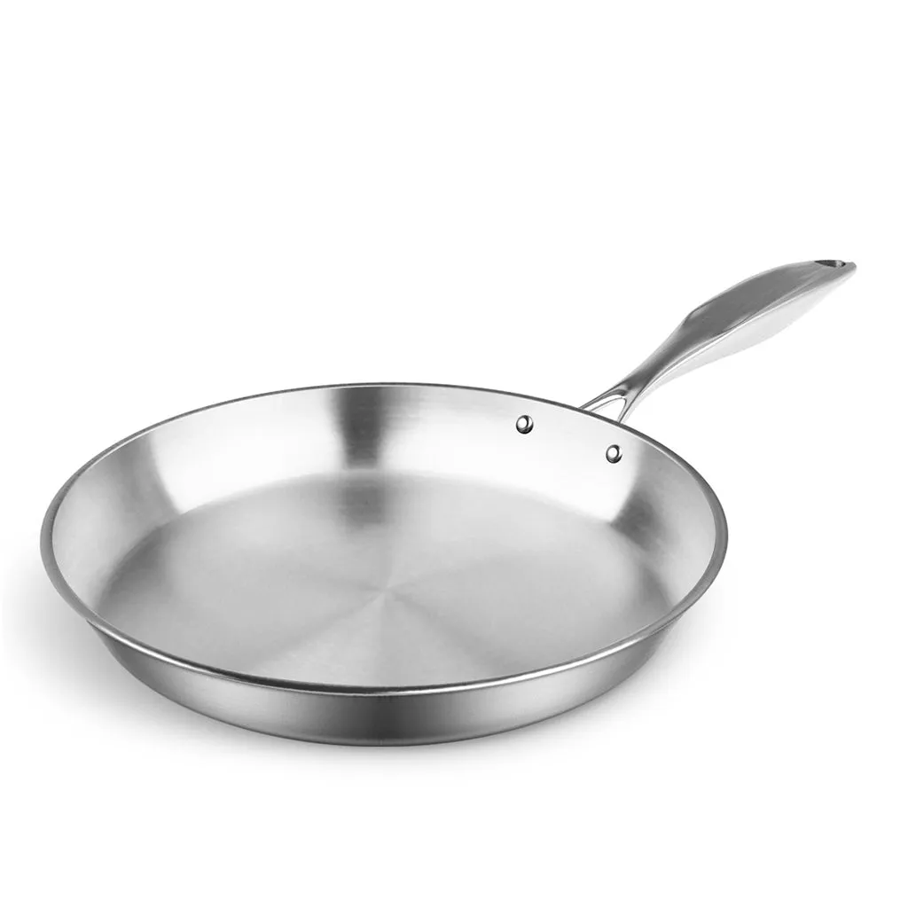 SOGA 32cm Stainless Steel Fry Pan