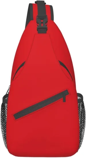Solid Color Red Pattern Outdoor Hiking Backpack > Suitable For Men And Women Riding Strong And Sturdy High Storage Capacity Daily Travel