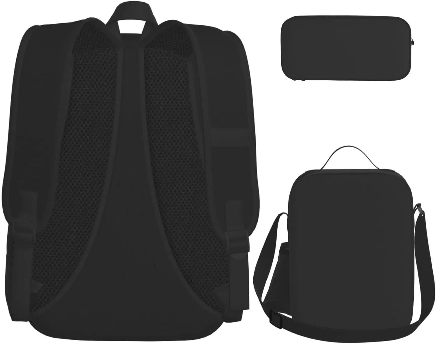 Space Spiral Cosmic Lightweight Print Backpack Pencil Case Insulated Lunch Bag Combination Three-Piece Suit,Daypack