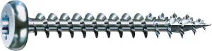 SPAX Universalschraube, 4,0 x 25 mm, 1000 Pieces, T-Star Plus, Half Round Head, Full Thread, 4CUT, WIROX A3J, 0201010400255