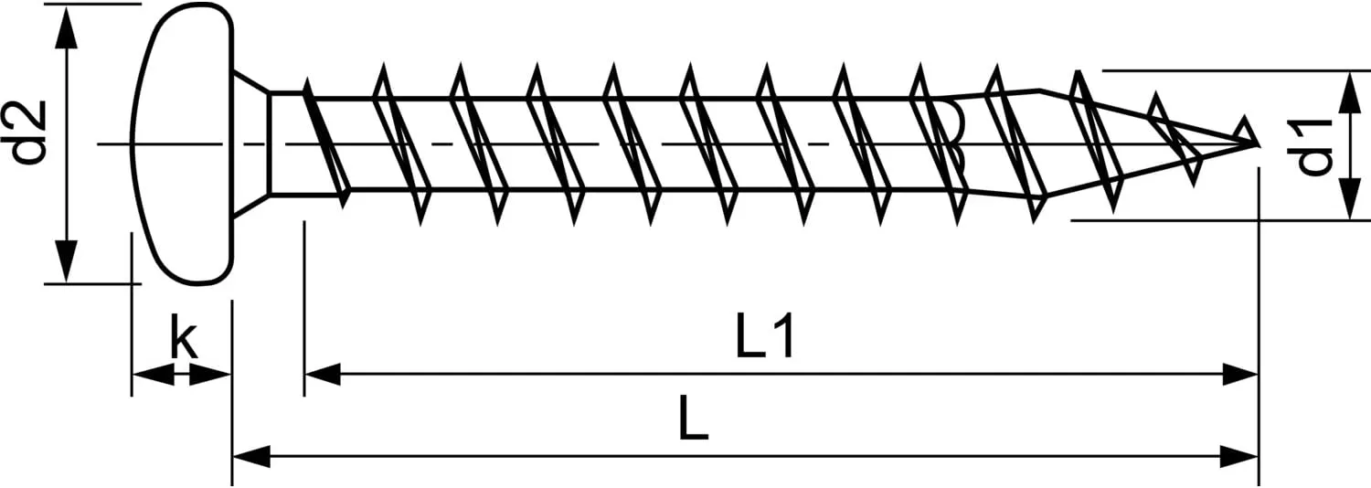 SPAX Universalschraube, 4,0 x 25 mm, 1000 Pieces, T-Star Plus, Half Round Head, Full Thread, 4CUT, WIROX A3J, 0201010400255