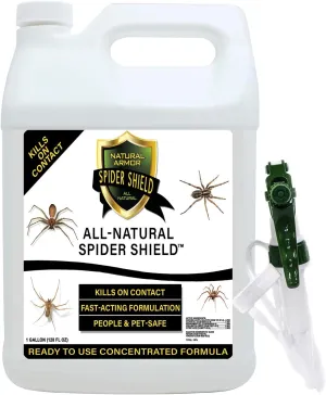 Spider Killer & Repellent Spray - Powerful Peppermint Formulation Kills & Repels All Types of Spiders and Works Better Than Ultrasonic Gimmicks - 128 fl oz Gallon Ready to Use