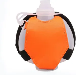 Sport Water Bottle Running Wrist Water Bottle Kettle Holder Wrist Storage Bag Hydration Pack Soft Flask for Marathon Riding Fitness Climbing(Orange)