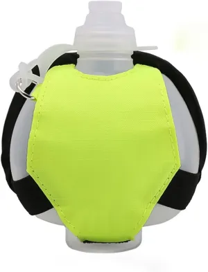 Sport Water Bottle Running Wrist Water Bottle Kettle Holder Wrist Storage Bag Hydration Pack Soft Flask for Marathon Riding Fitness Climbing(Yellow)