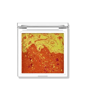 Stage Eyeshadow Palette - Waterproof, High Pigment Metallic & Glitter, 24H Crease-Proof (#03 Sunset (Yellow   Orange))