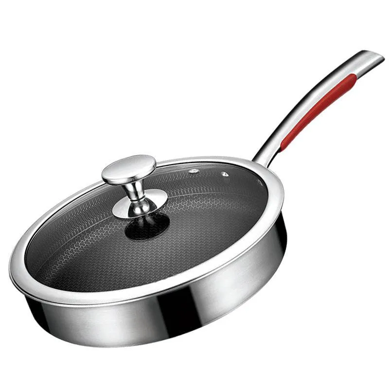 Stainless Steel Full Pattern Frying Egg Fried Steak Pan