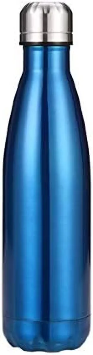 Stainless Steel Kettle 500ML, Double-layer Large-capacity Sports Water Cup Suitable For Outdoor Cycling And Home Use(Blue 3)