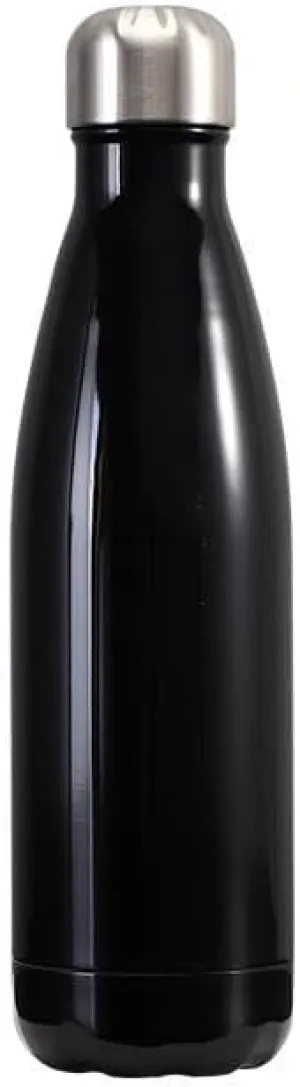 Stainless Steel Kettle 500ML, Double-layer Sports Water Bottle, Suitable For Outdoor Cycling And Camping(Black)