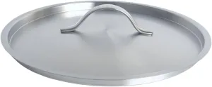 Stainless Steel Pan Lid Frying Pan Cover Easy Clean Practical Heat Resistant Skillet Lid Pan Cover for BBQ Kitchen Camping, 28cm
