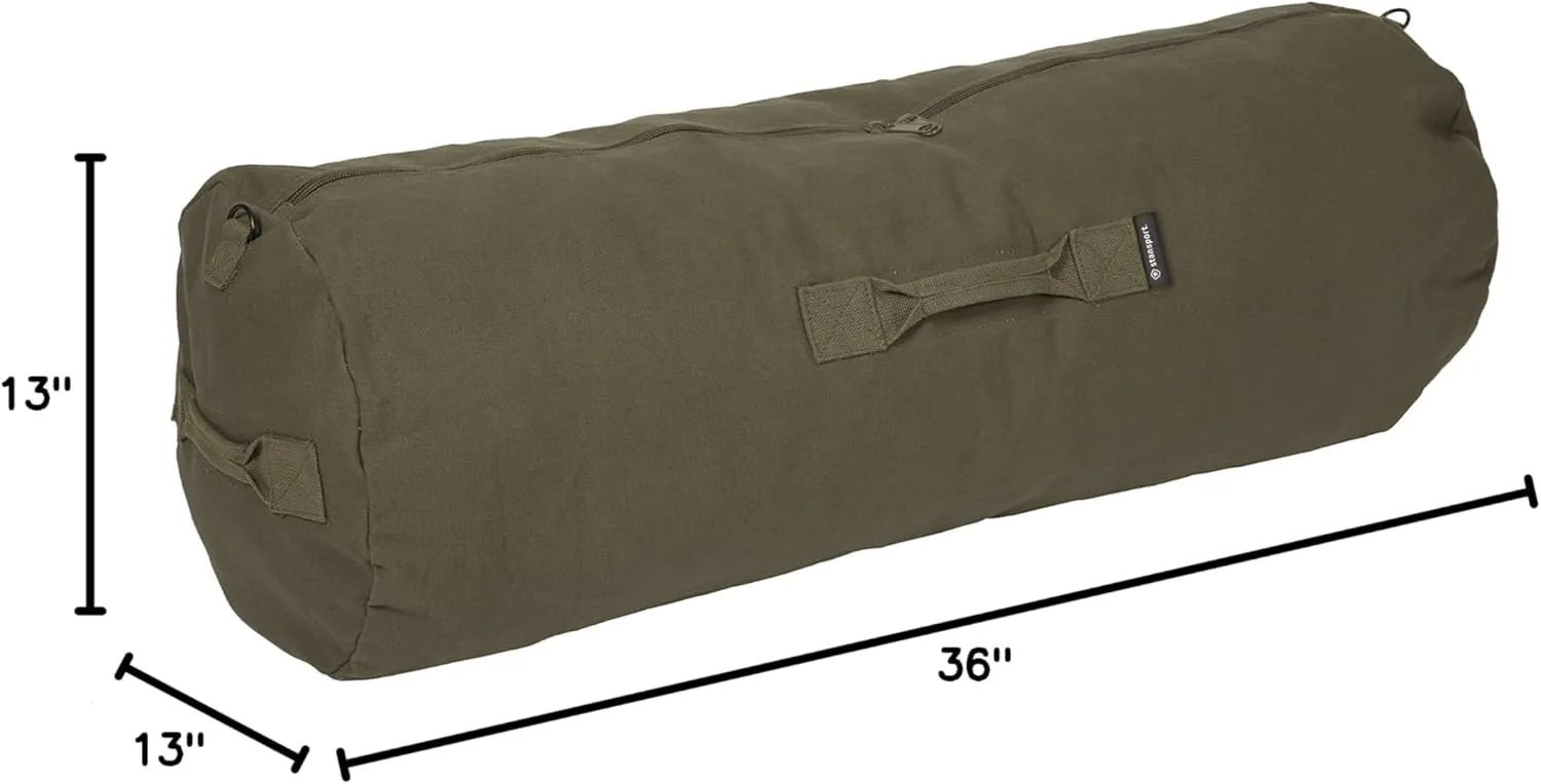 STANSPORT - Deluxe Duffel Bag With Zipper For Gym, Travel, & Storage