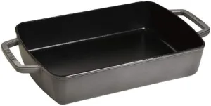 STAUB Cast Iron Roasting Pan 30 x 20 cm Graphite Grey