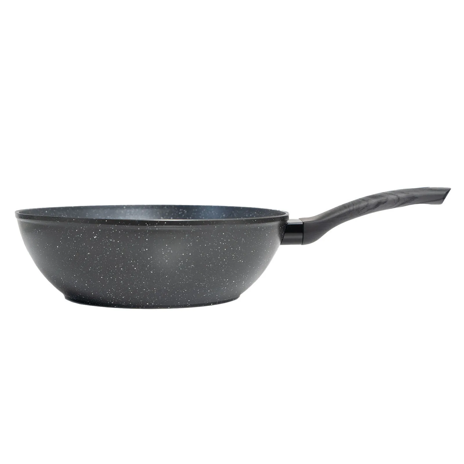 Stone Chef Forged Wok Non Stick Cookware Kitchen Grey Handle - 28cm