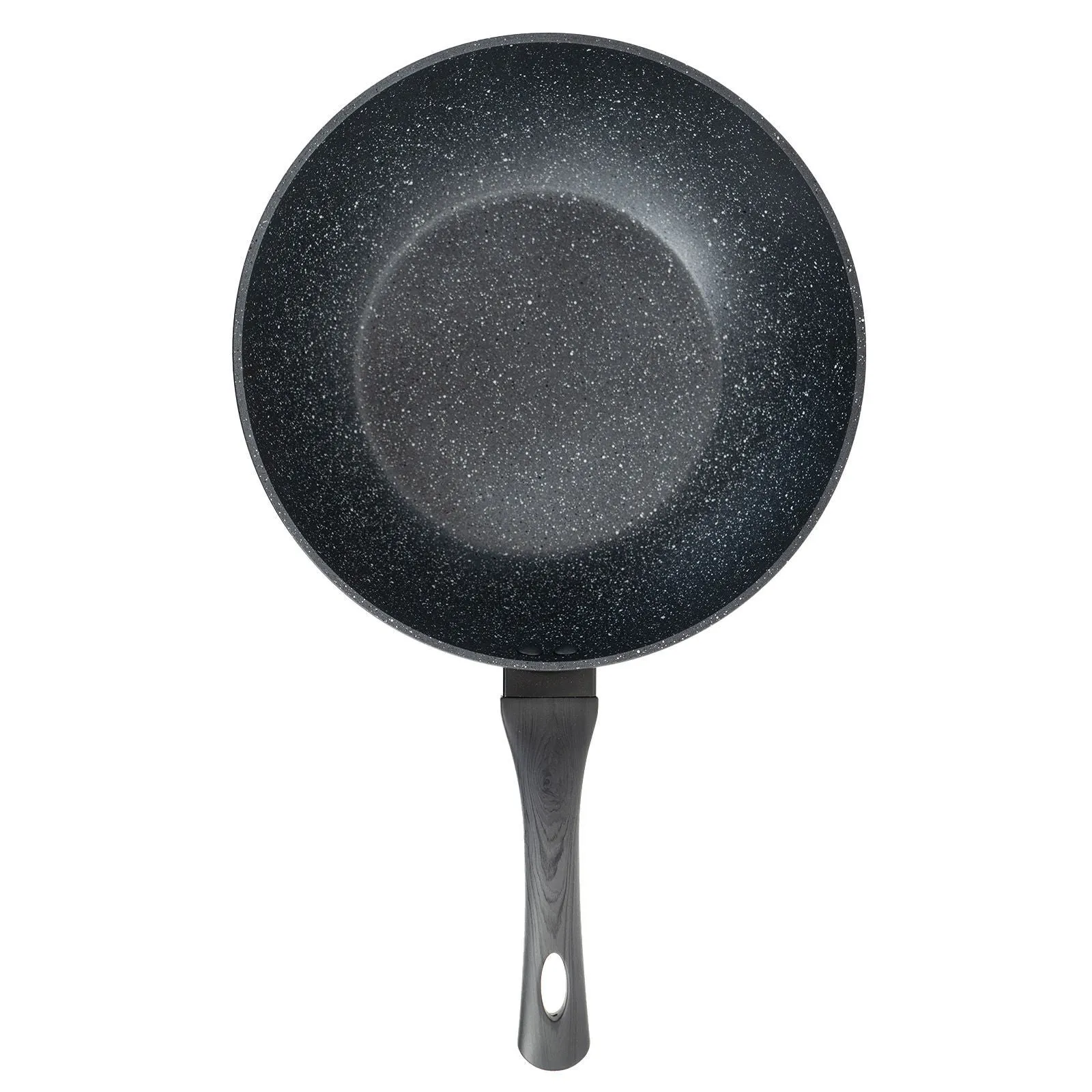 Stone Chef Forged Wok Non Stick Cookware Kitchen Grey Handle - 28cm